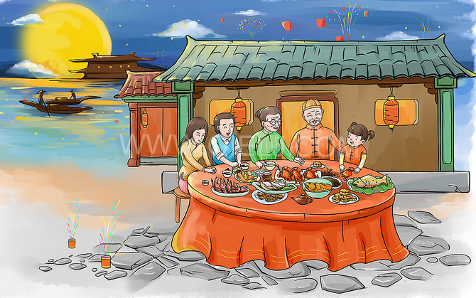 賞中秋圓月享美好時(shí)光，企鵝糧油機(jī)械祝您中秋團(tuán)圓快樂(lè)(圖2)